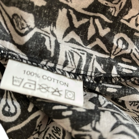 Rock Flower Paper Black and White Pattern Dress/ Tunic Size Large - Picture 4 of 7